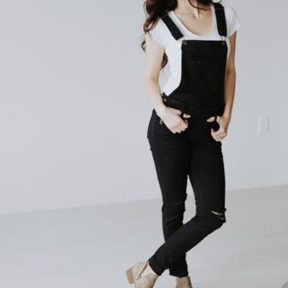black jean overall